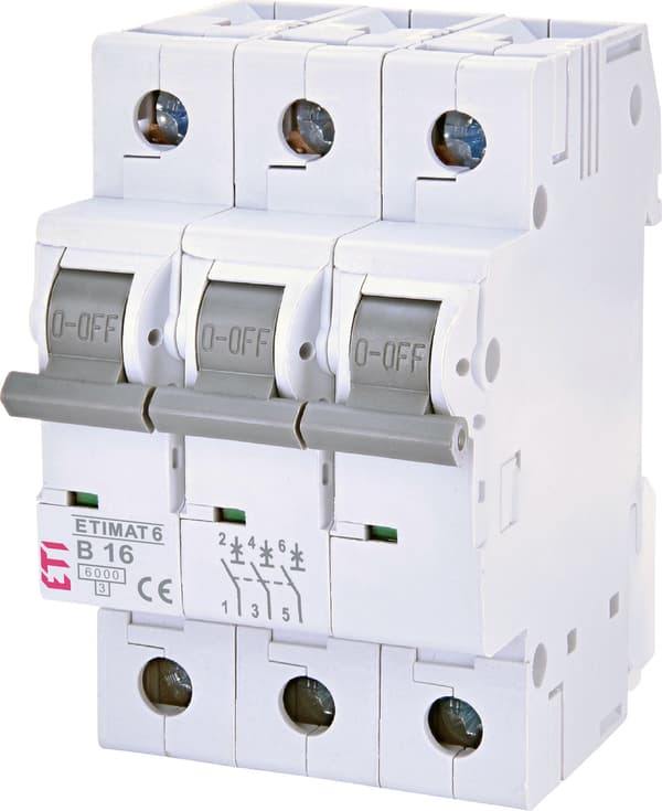 Afbryder ETIMAT 6 3p B16