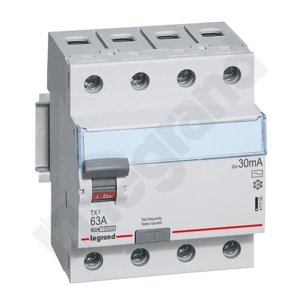 P304 4P 63A 30MA RCD-TYPE AC TX3