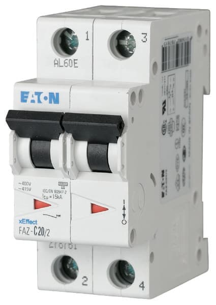 Afbryderserie 15kA 2-polet FAZ-C2/2