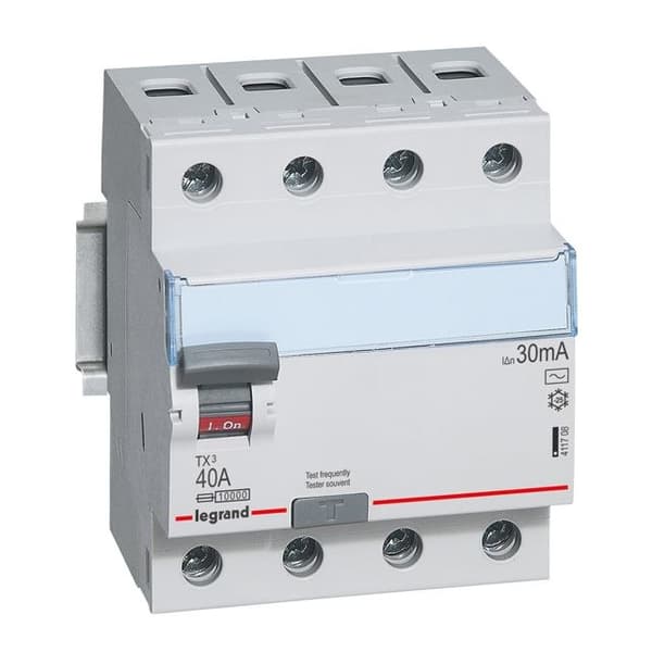 P304 4P 40A 30MA RCD-TYPE AC TX3