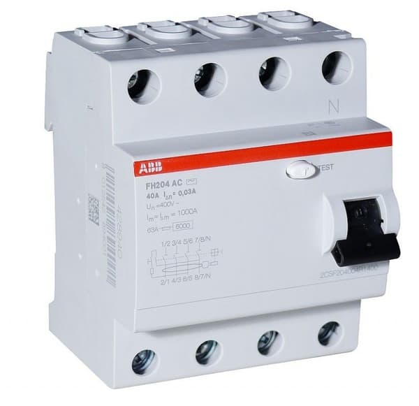 FH204 AC-25/0,03 differentialafbryder - 4-polet