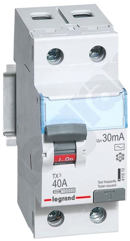 P302 2P 40A 30MA RCD-TYPE AC TX3
