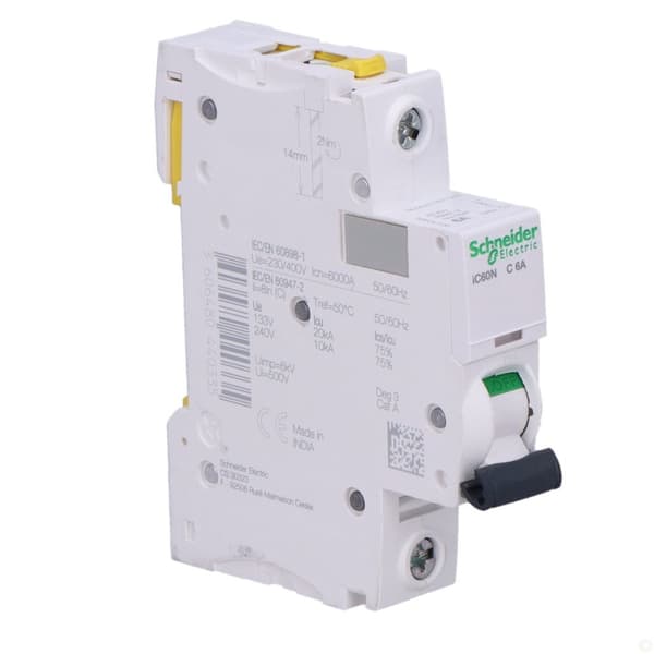 Afbryder iC60N-C6-1 C 6A 1-polet