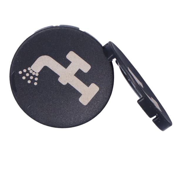 Knapindsats M22-XD-S-X16 flad sort med beskrivelse