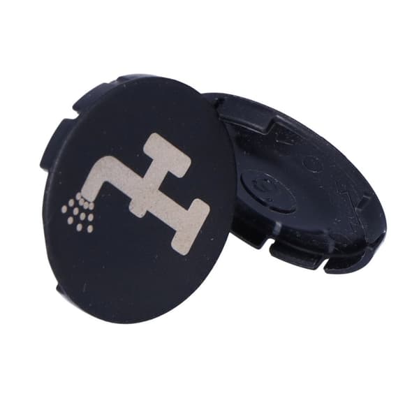 Knapindsats M22-XD-S-X16 flad sort med beskrivelse