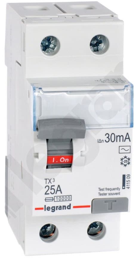 P302 2P 25A 30MA RCD-TYPE AC TX3
