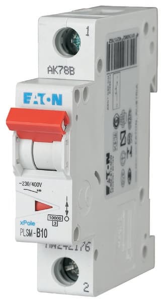 1-polet overstrømsafbryder PLSM-C10-MW