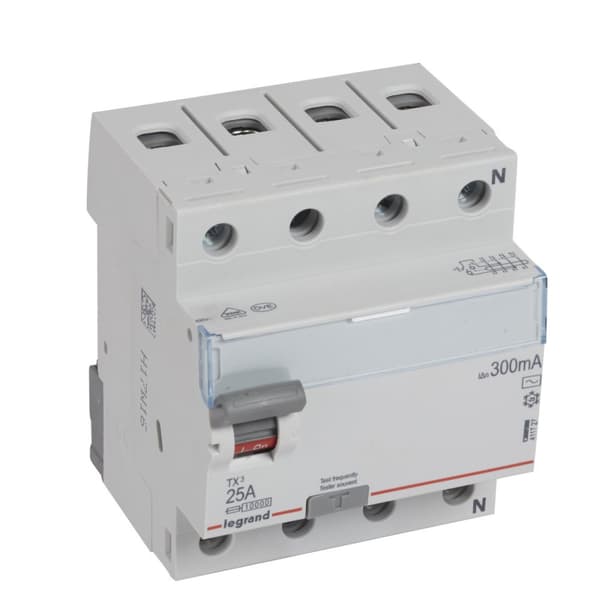 P304 4P 25A 300MA RCD-TYPE AC TX3