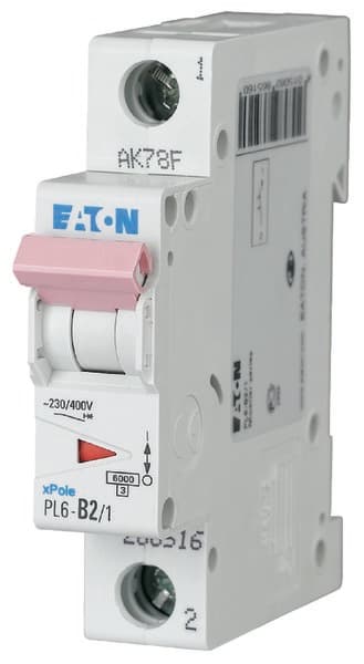 Afbryder 6kA PL6-B2/1