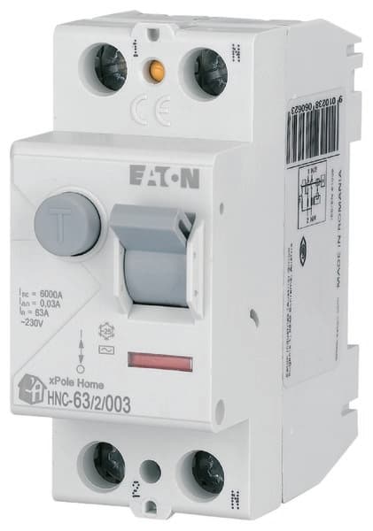 6kA differentialafbryder type AC HNC-63/2/003