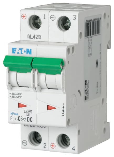 Säkring 10kA DC PL7-C6/2-DC