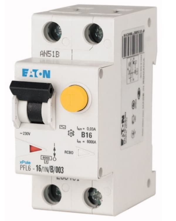 Kombineret afbryder 6kA PFL6-32/1N/B/3 type AC