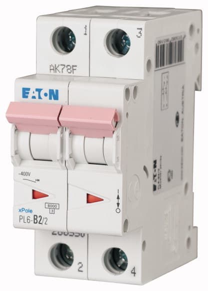 Afbryder 6kA PL6-C2/2