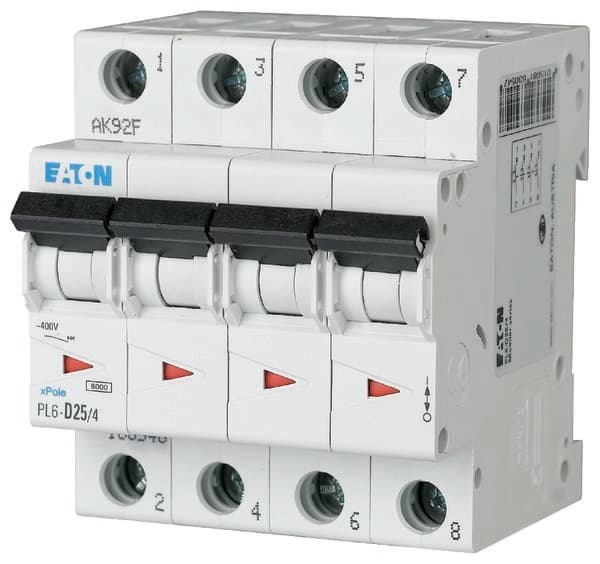 Afbryder 6kA PL6-C25/4