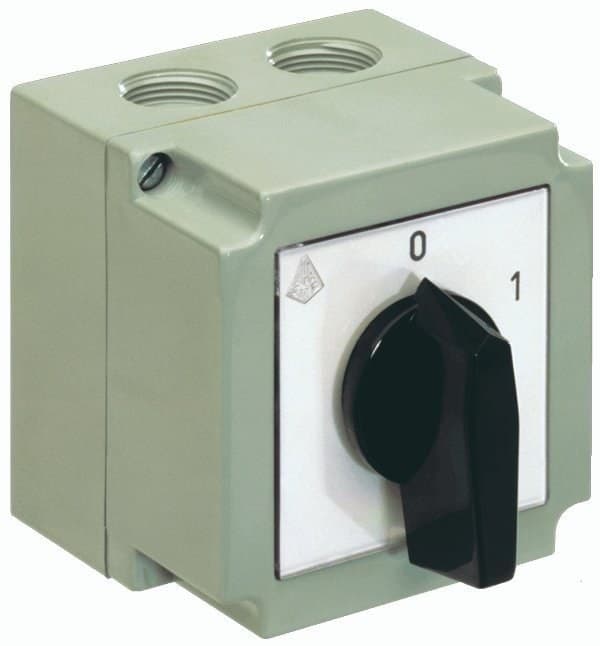 4G25-90-PK knastafbryder med ""0"" position (0-1) Un: 690 V~ In: 25 A afbryder