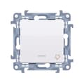 Miniatyrbillede 1 af 4: ""Klokke""-knap med LED-baggrundsbelysning (modul) 10 AX, 250 V~, skrueterminaler, hvid Simon10