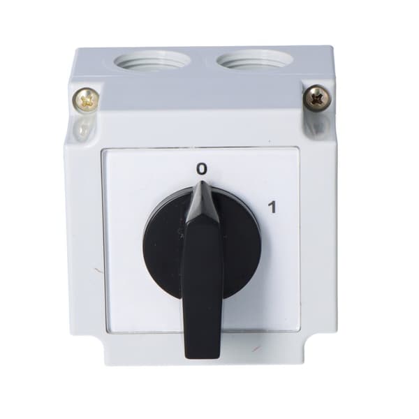 4G10-90-PK nokkakytkin, jossa on "0"-asento (0-1) Un: 690 V~ In: 10 A Erotin