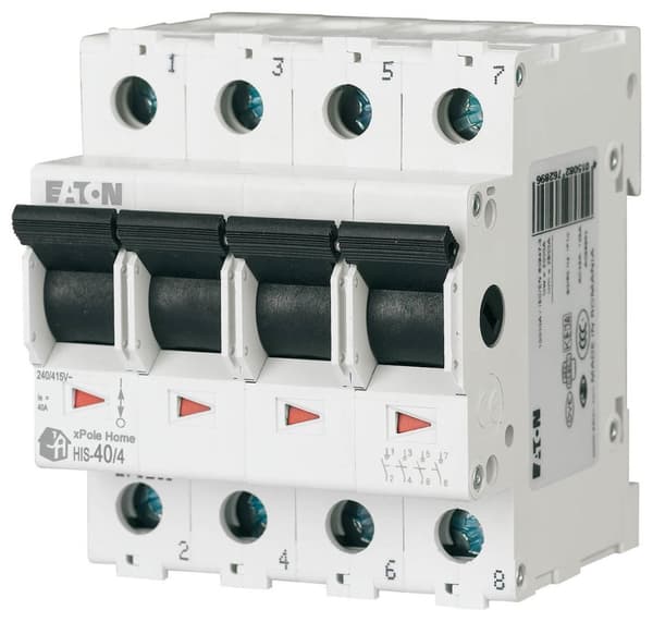 Hovedafbryder (adskillende), 40A, 4-polet HIS-40/4