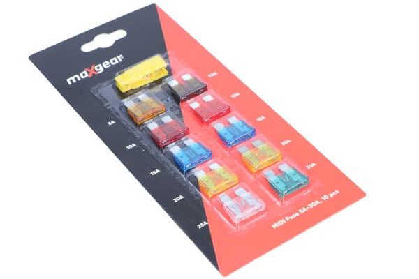 MAXGEAR MIDI BLADE SIKRINGER SÆT 5A-30A SÆT 10 STK.