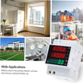 Miniatyrbillede 2 af 4: Multifunktionel digital strøm- og spændingsmåler, spændingsområde AC 80-300V, strømområde AC 0-100A, effektmåling op til 30000W.