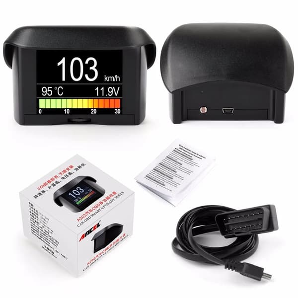 Bilens On-board Computer, OBD HUD Display, Brændstofforbrug, A202