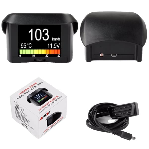 Bilens On-board Computer, OBD HUD Display, Brændstofforbrug, A202
