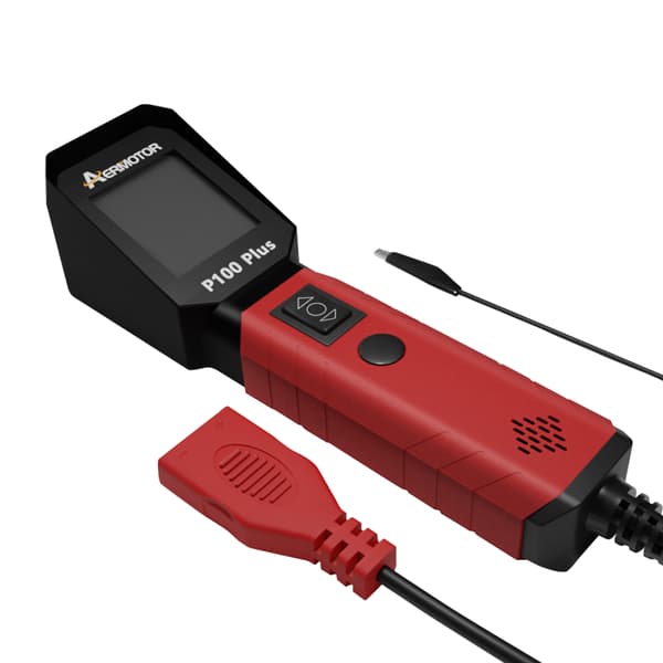 Elektrisk kretstestare, 12V 24V kompatibilitet, Multifunktionellt diagnosverktyg, Röd