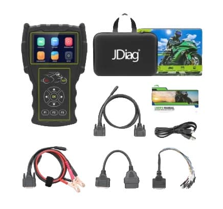 Universal Motorcykel Diagnostisk Værktøj, Komplet Sæt, Batteritester, M100 PRO Basic