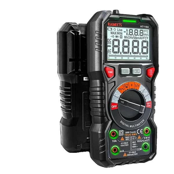 Digital Multimeter, True RMS, Auto Range, HT118A