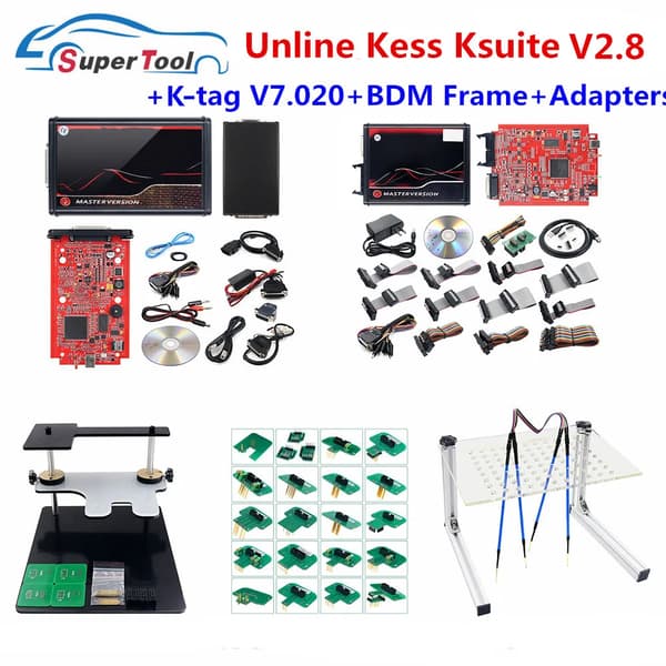 ECU Tuning Kit, Ubegrænset Online Adgang, Fuld Chip Programmer, kess tag 22 bdm led
