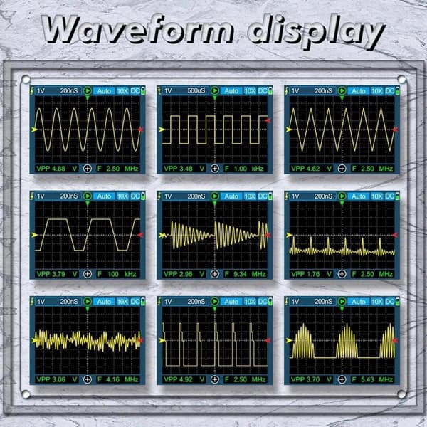 120MHz 500MSa/s bärbart professionellt digitalt oscilloskop,med vågformslagring