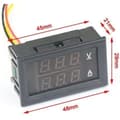 Miniatyrbild 3 av 4: 100174 Digital multimeter Dubbel LED-display Voltmeter DC 4,5V till 30V Amperemeter 0 till 50A Spänning Strömmätare Volt Amp 25
