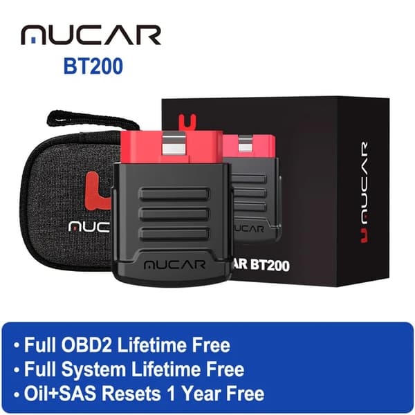 OBD2 Bluetooth-skanneri, langaton yhteys, ilmainen päivitysdiagnoosi, BT200 PRO