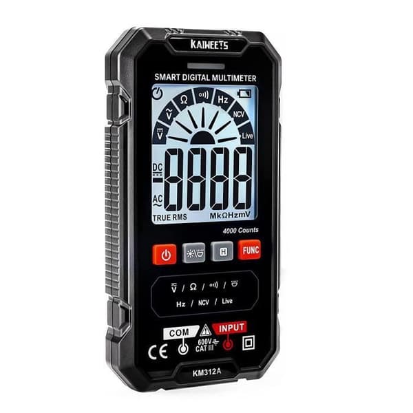 KAIWEETS 4000 Count TRMS Auto Range Digital Multimeter, Multimeter, Vol eter, Mät spänning, Kontinuitet, Resistans