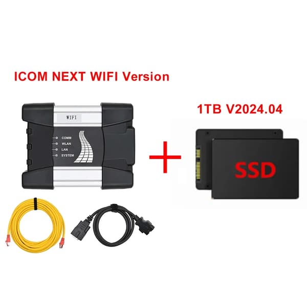 ICOM NEXT Diagnostikverktyg, WIFI/USB-anslutning, Kodning och programmering för alla system, WIFI-versionen