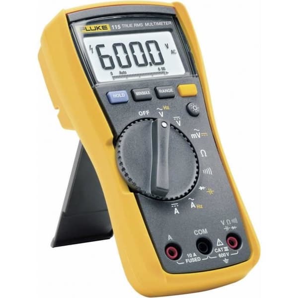 Multimeter - Fluke - 115 - Kalibrerad ISO - CAT III 600 V - Display 6000 punkter