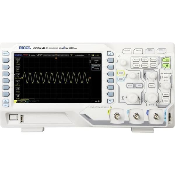 Oscilloskop - RIGOL - DS1202Z-E - 200 MHz - 2 kanaler - 1 Géch/s - 24 Mpts