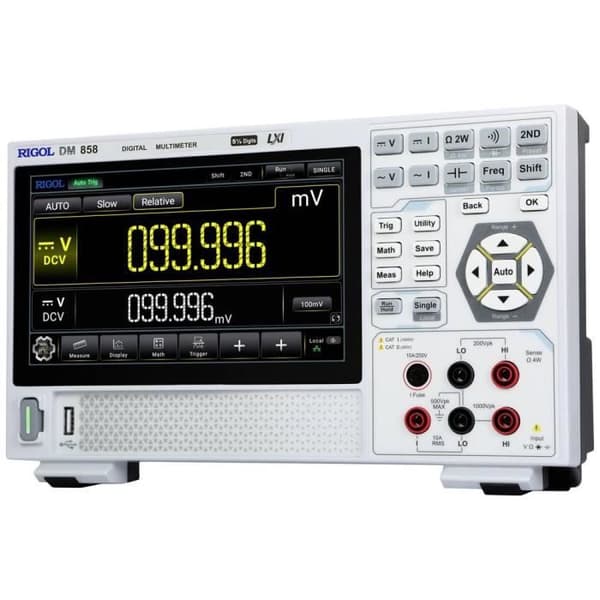 Bordmultimeter - RIGOL - DM858 - CAT I 1000 V - CAT II 300 V - 500000 minnenheter