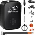 Miniatyrbild 1 av 6: Bärbar luftkompressor, 3600mAh mini elektrisk luftpump med digital LCD-skärm 4 lägen uppladdningsbar bildäckspump