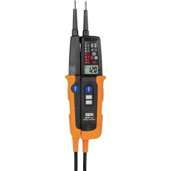 HT Instruments HT10 CAT III 1000V, CAT IV 600V 2-polig Spänningstestare Akustisk, Bargraph, LCD, LED | SPÄNNINGSDETEKTOR