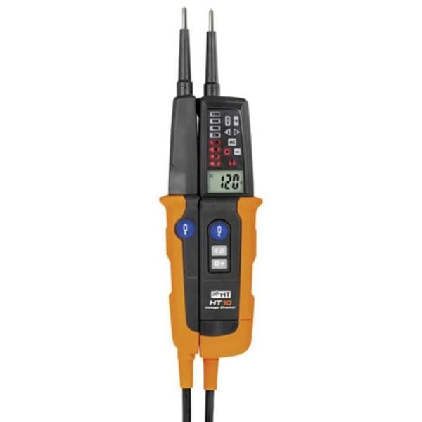HT Instruments HT10 CAT III 1000V, CAT IV 600V 2-polig Spänningstestare Akustisk, Bargraph, LCD, LED | SPÄNNINGSDETEKTOR