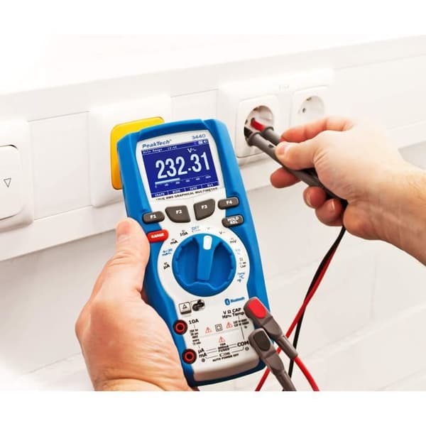 grafisk True RMS Professional multimeter med 50 000 punkter, TFT-display - graf - Trend Capture med datalogger