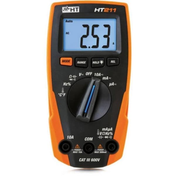 Multimeter - HT Instruments - HT211 - CAT III - 600 V - LCD-display 4000 punkter