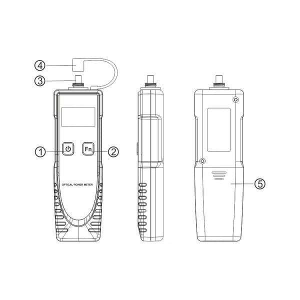 Optisk effektmåler -70 ~ +6 dBm 2,5 mm BENETECH