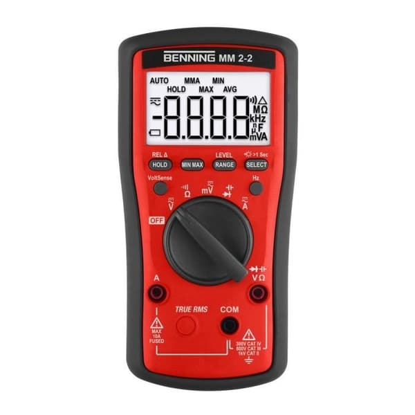Digital multimeter - BENNING - MM 2-2 - CAT II 1000 V - CAT III 600 V - CAT IV 300 V