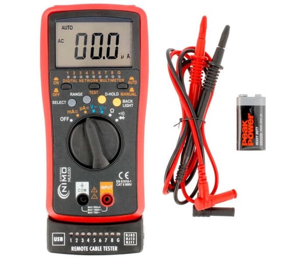 Nätverkstestare och multimeter USB A/B-testare