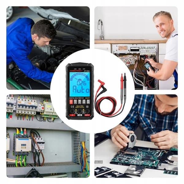 UNIVERSAL DIGITAL MULTIMETER NCV RMS LIVE TEST THERMOCOUPLE TEMP. LED FICKLAMPOR
