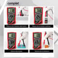 Miniatyrbild 3 av 4: INN Digital multimeter Hög precision Digital display Data hållning Portabel Kompakt Multifunktions krets testare