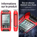 Miniatyrbild 2 av 4: INN Digital multimeter LCD-skärm bakgrundsbelyst NCV Hög precision Helt automatisk Data hold Krets tester