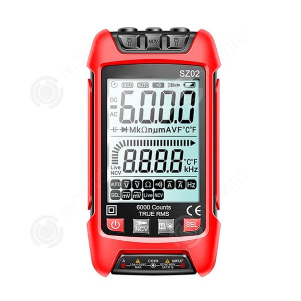 INN Digital multimeter LCD-skärm bakgrundsbelyst NCV Hög precision Helt automatisk Data hold Krets tester